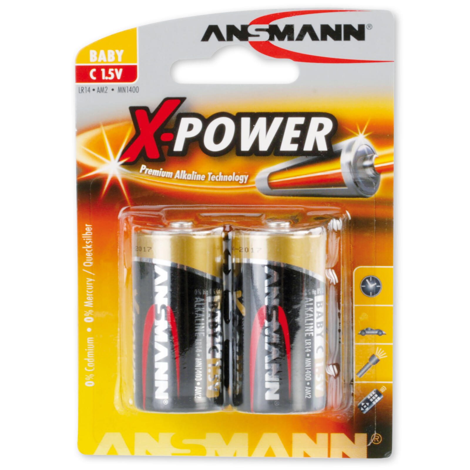 ANSMANN Batterien X-POWER Baby C 1.5 V