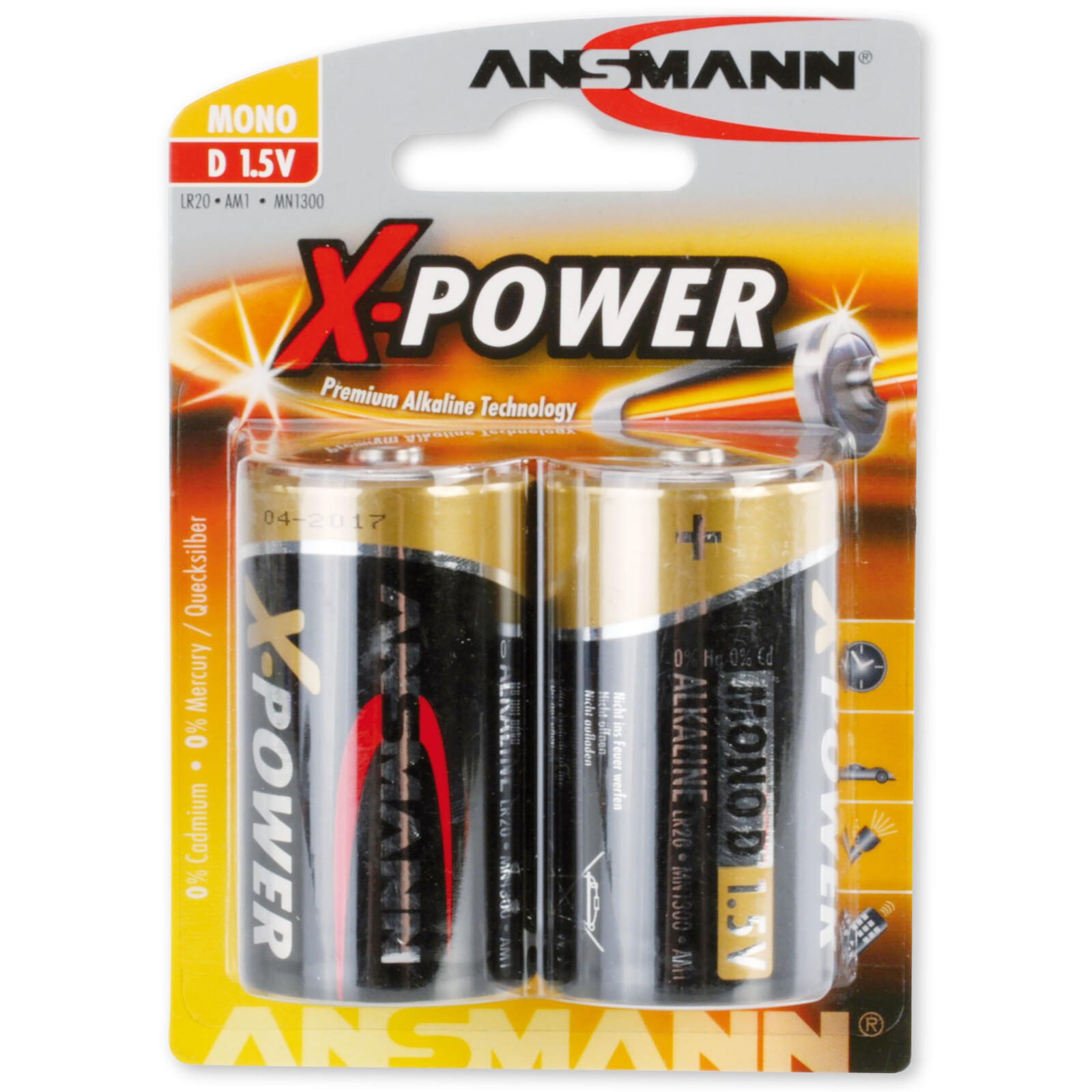 ANSMANN Batterien X-POWER Mono D 1.5 V