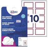 AVERY Zweckform Namensetiketten L4786-20 weiß 80,0 x 50,0 mm