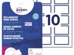AVERY Zweckform Namensetiketten L4787-20 weiß 80,0 x 50,0 mm