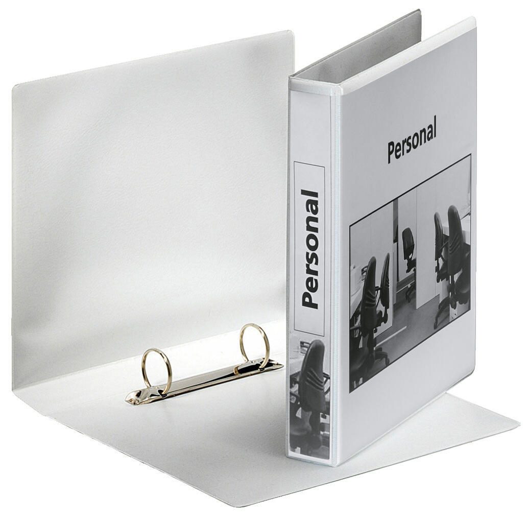 Esselte Präsentationsringbücher 2-Ringe DIN A5 hoch 4.6 cm weiß