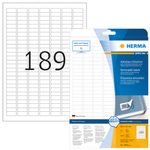 HERMA Etiketten 10001 weiß 25,4 x 10,0 mm