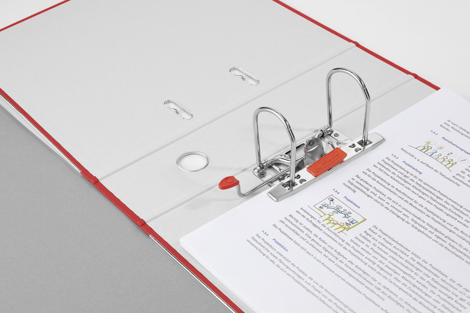 herlitz Ordner Rückenbreite 8 cm DIN A4 Karton rot