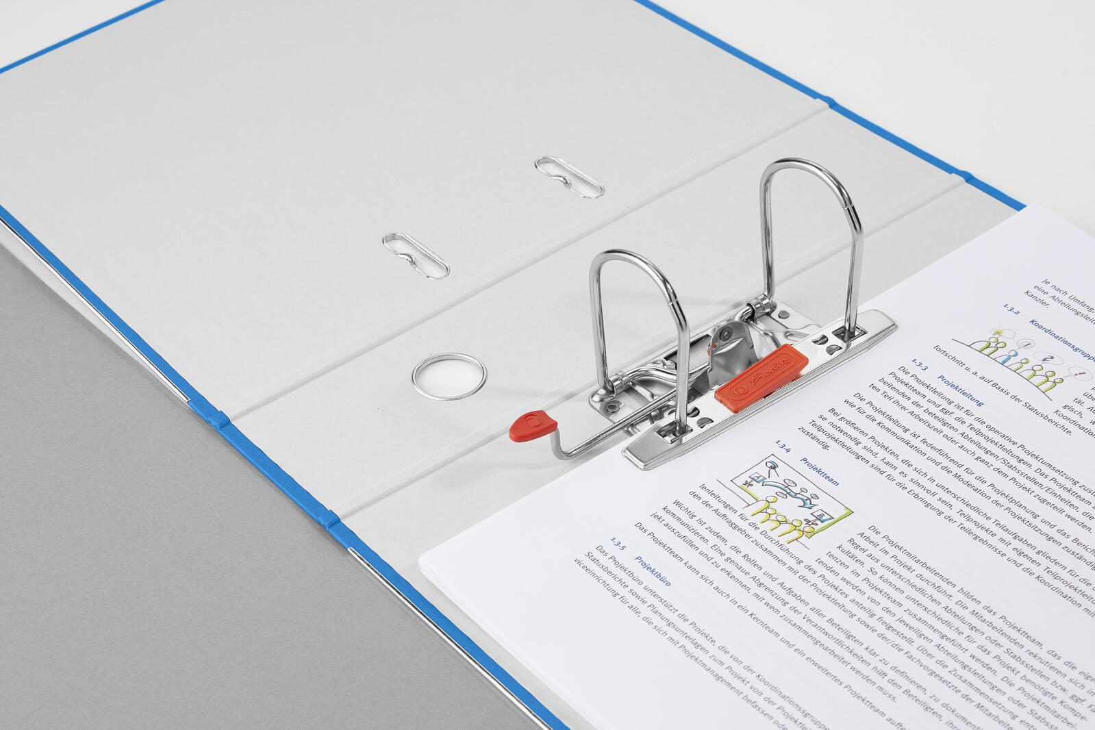 herlitz Ordner Rückenbreite 8 cm DIN A4 Karton blau