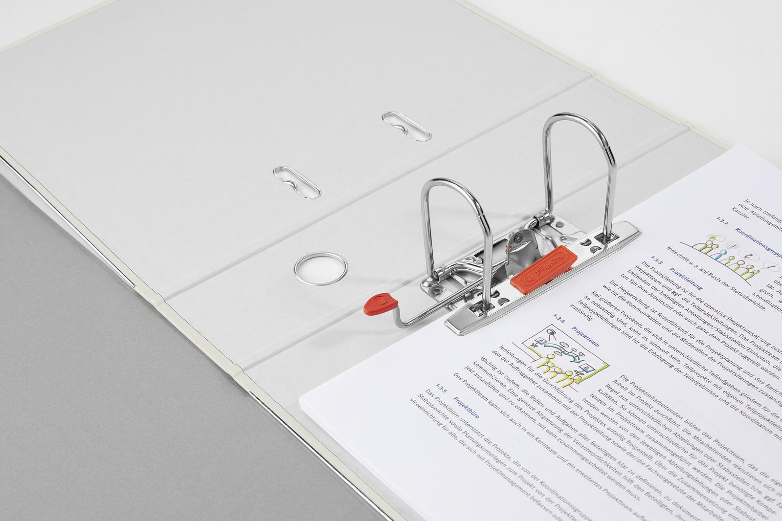 herlitz Ordner Rückenbreite 8 cm DIN A4 Karton weiß