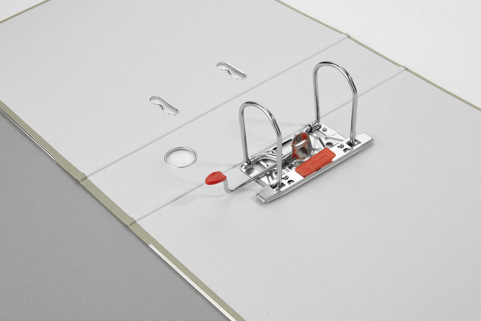 herlitz Ordner Rückenbreite 8 cm DIN A4 Karton grau
