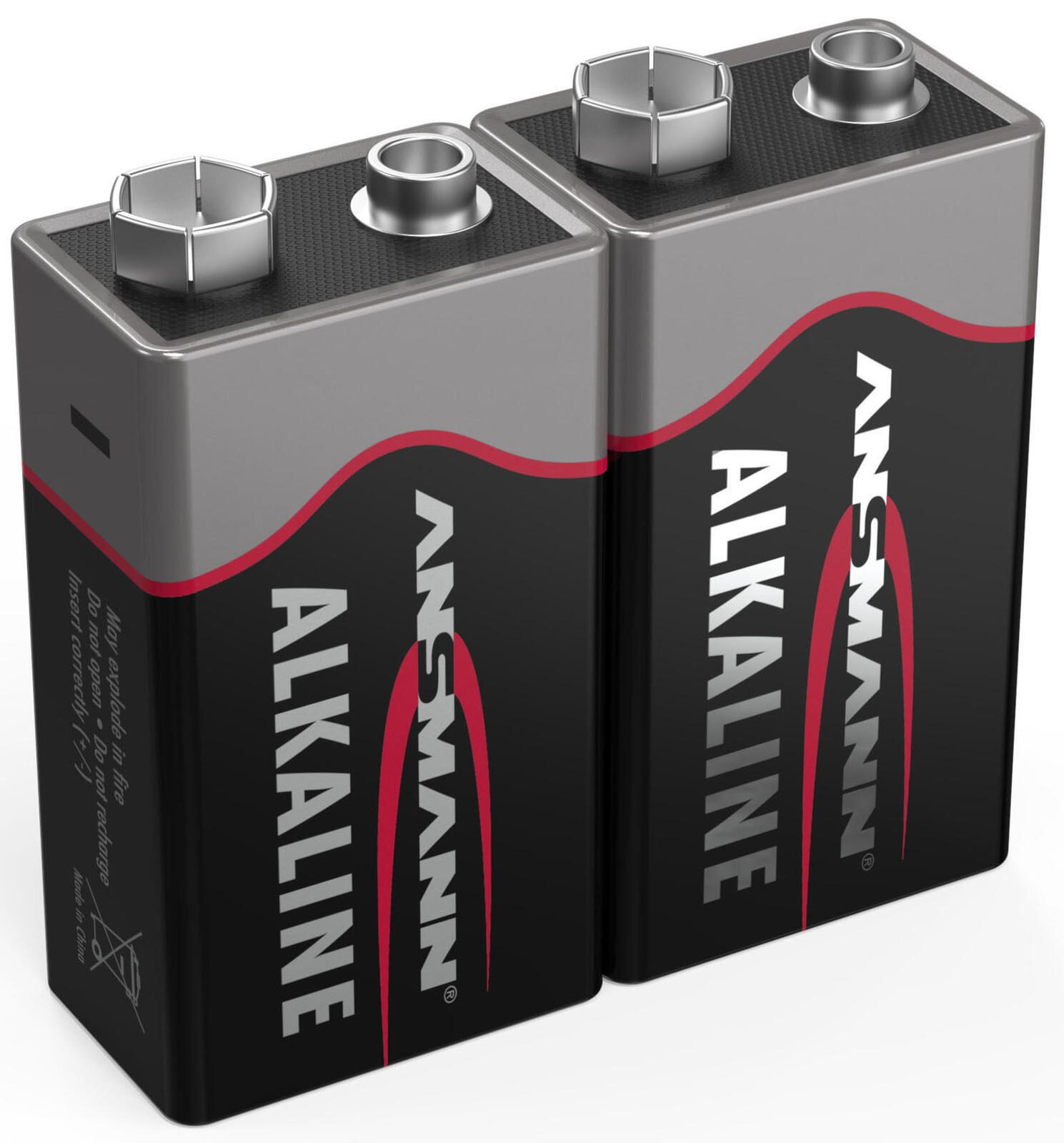 ANSMANN Batterien Red Alkaline E-Block 9 V