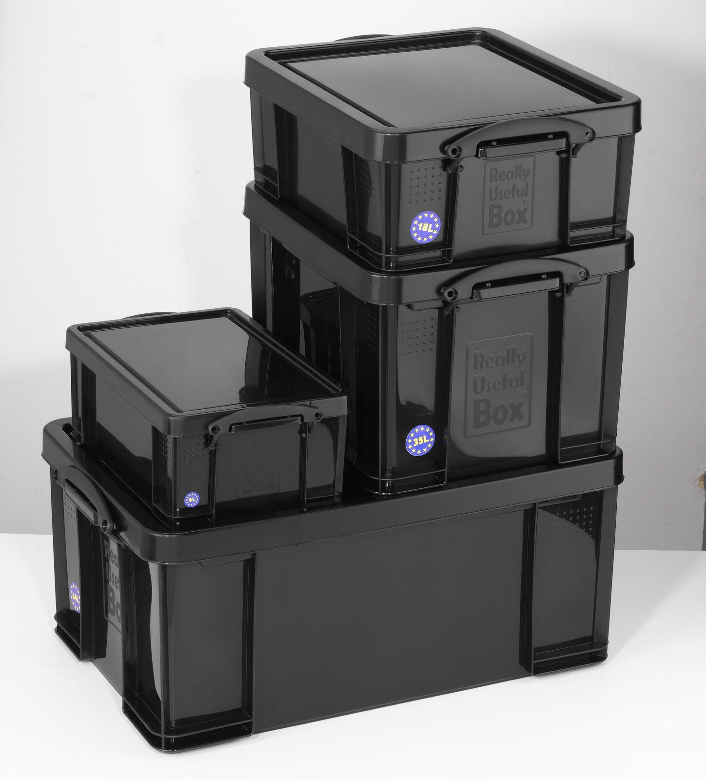 Really Useful Box Aufbewahrungsbox 9,0 l - 39,5 x 25,5 x 15,5 cm schwarz