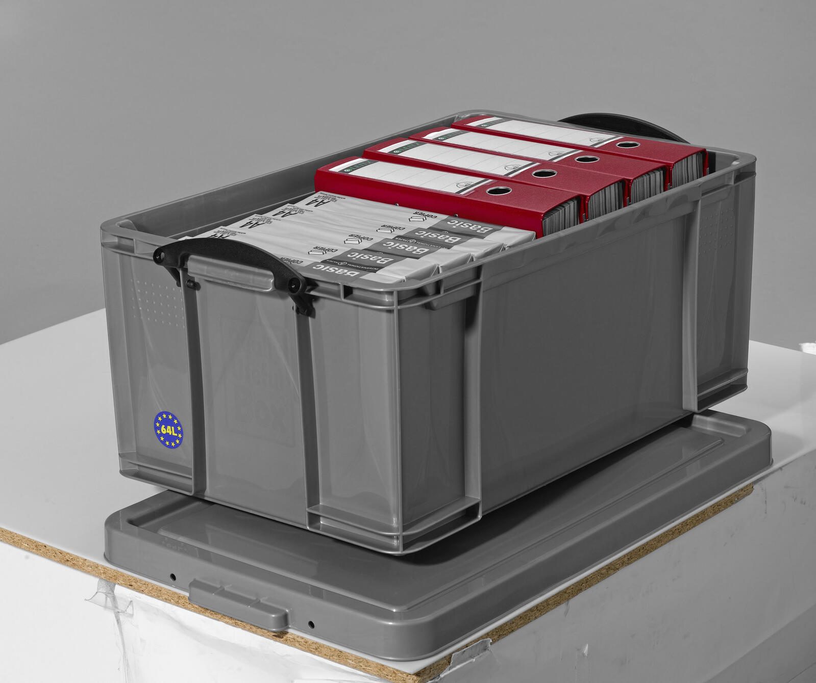 Really Useful Box Aufbewahrungsbox 64,0 l - 71,0 x 44,0 x 31,0 cm silber