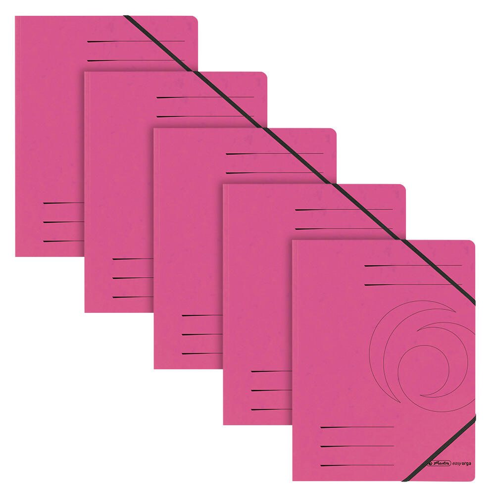 herlitz Eckspanner Easy Orga DIN A4 pink