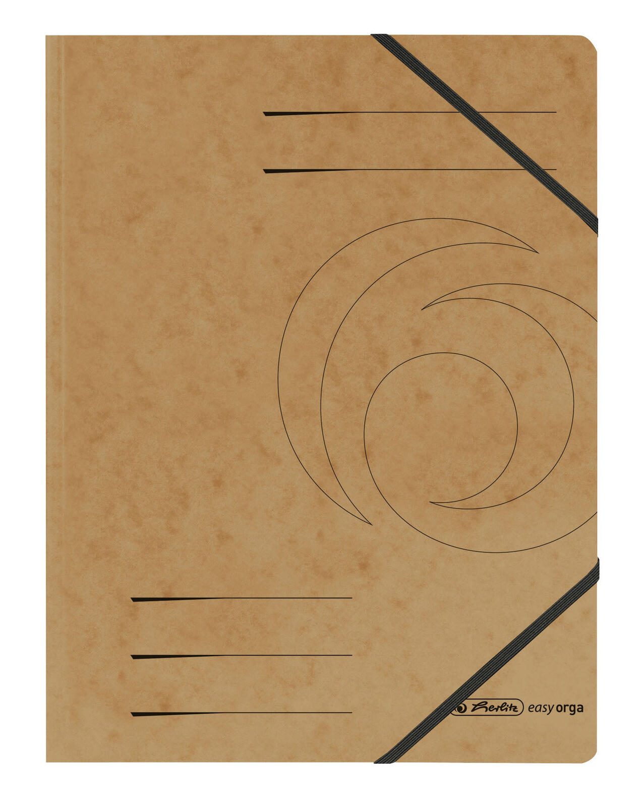 herlitz Eckspanner Easy Orga DIN A4 braun