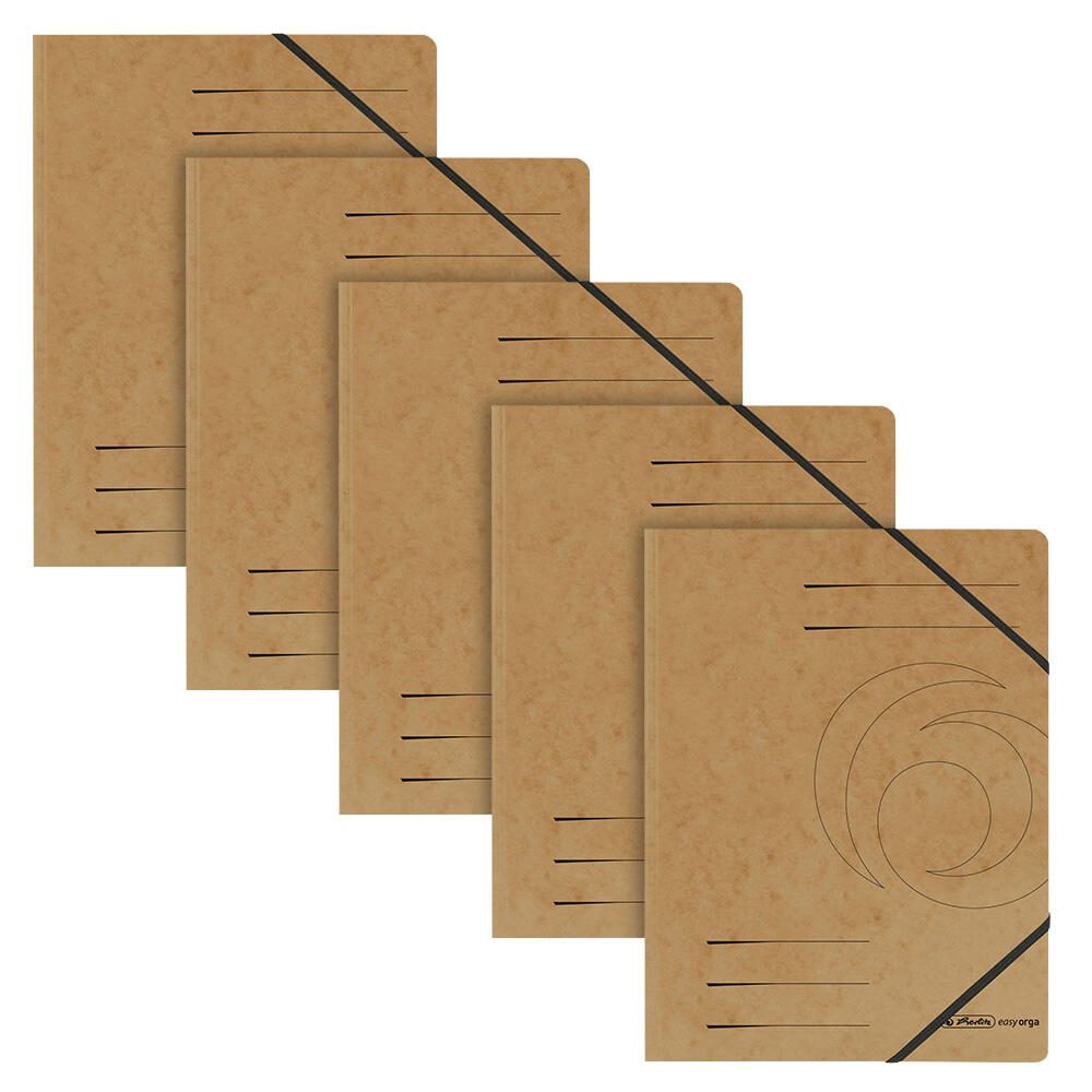 herlitz Eckspanner Easy Orga DIN A4 braun