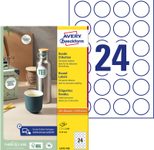 AVERY Zweckform Etiketten L3415-100 weiß 40,0  x 40,0 mm