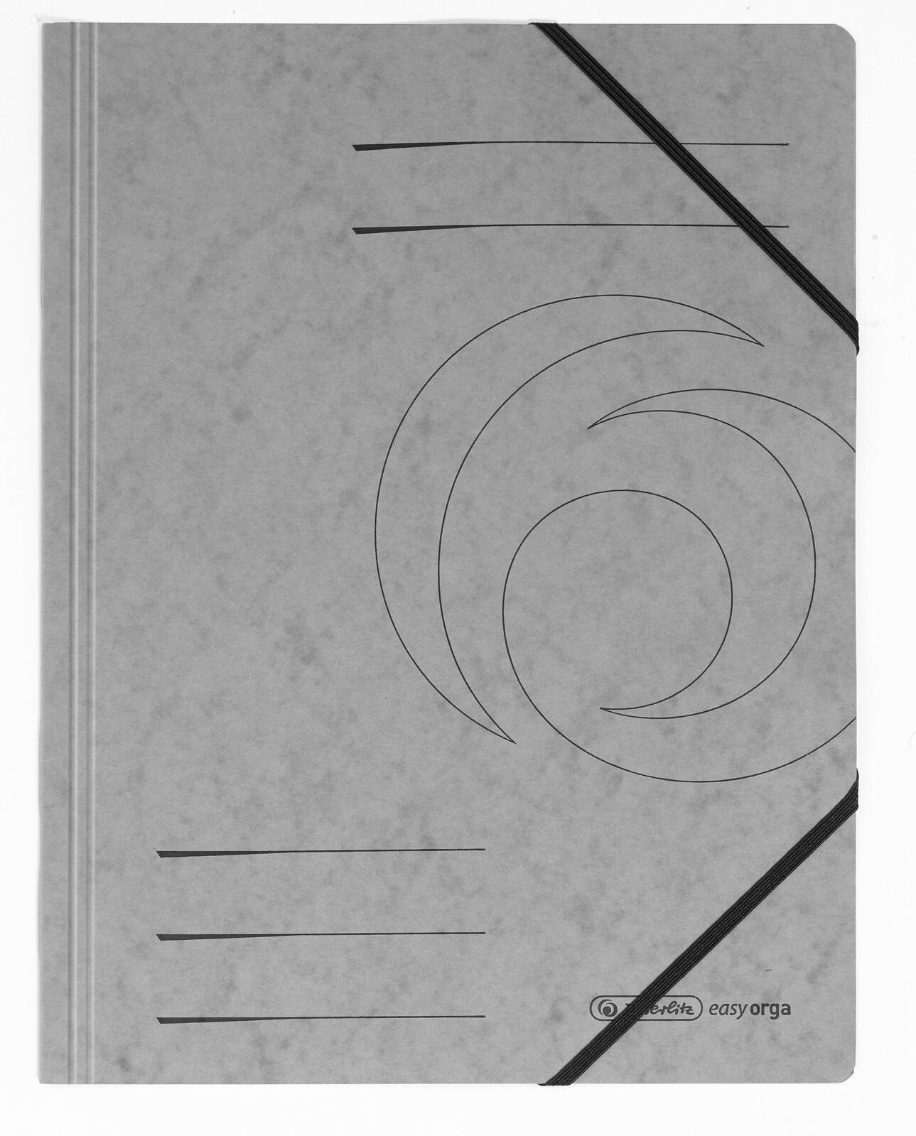 herlitz Eckspanner Easy Orga DIN A4 grau
