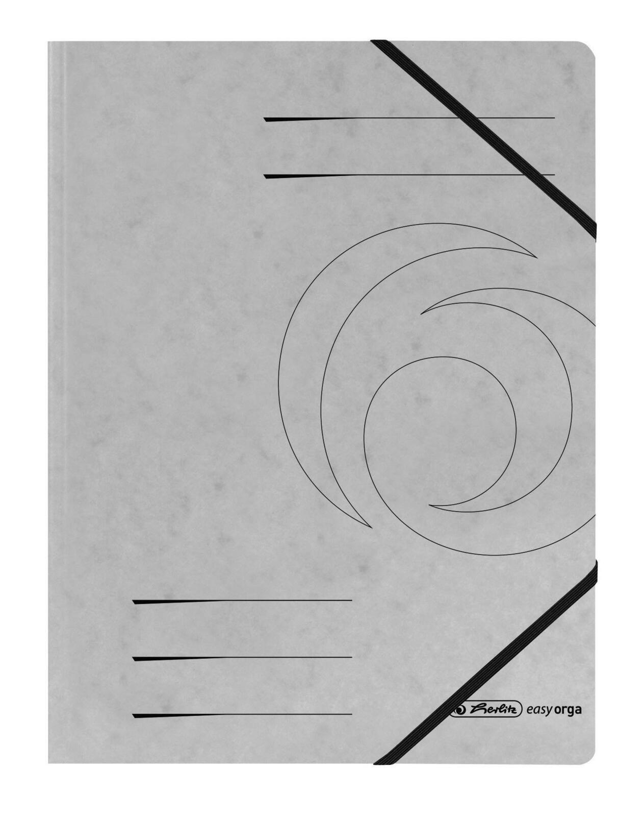 herlitz Eckspanner Easy Orga DIN A4 grau