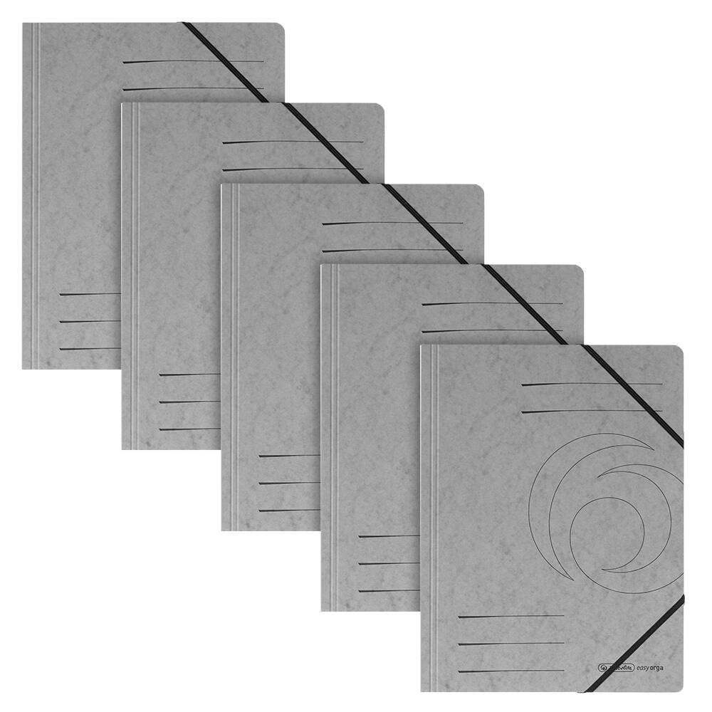 herlitz Eckspanner Easy Orga DIN A4 grau