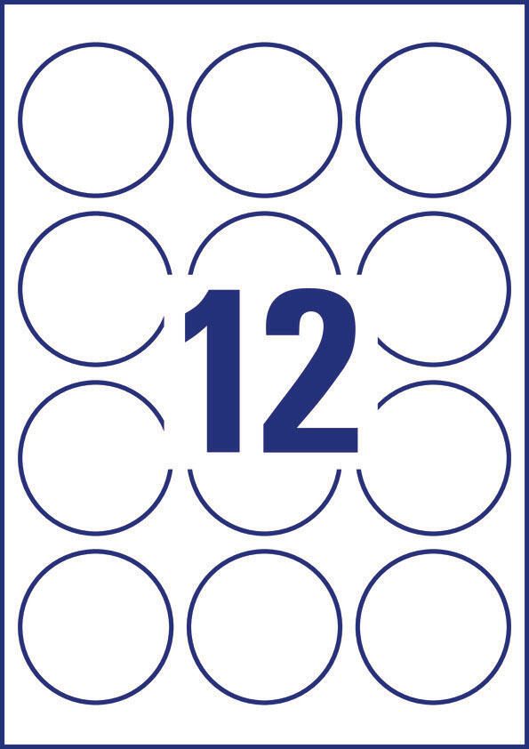 AVERY Zweckform Etiketten L3416-100 weiß 60,0 x 60,0 mm