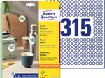 AVERY Zweckform Etiketten L6019REV-25 weiß 10,0 x 10,0 mm