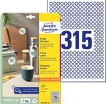 AVERY Zweckform Etiketten L6019REV-25 weiß 10,0 x 10,0 mm