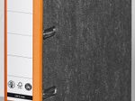 LEITZ Ordner Rückenbreite 5.2 cm DIN A4 Karton orange marmoriert