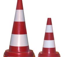 Pylon 50 cm rot, weiß