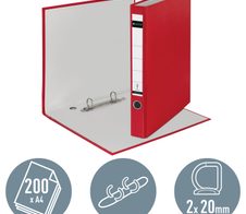 LEITZ Ringbuch 2-Ringe DIN A4 3.5 cm rot