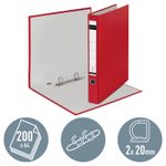 LEITZ Ringbuch 2-Ringe DIN A4 3.5 cm rot