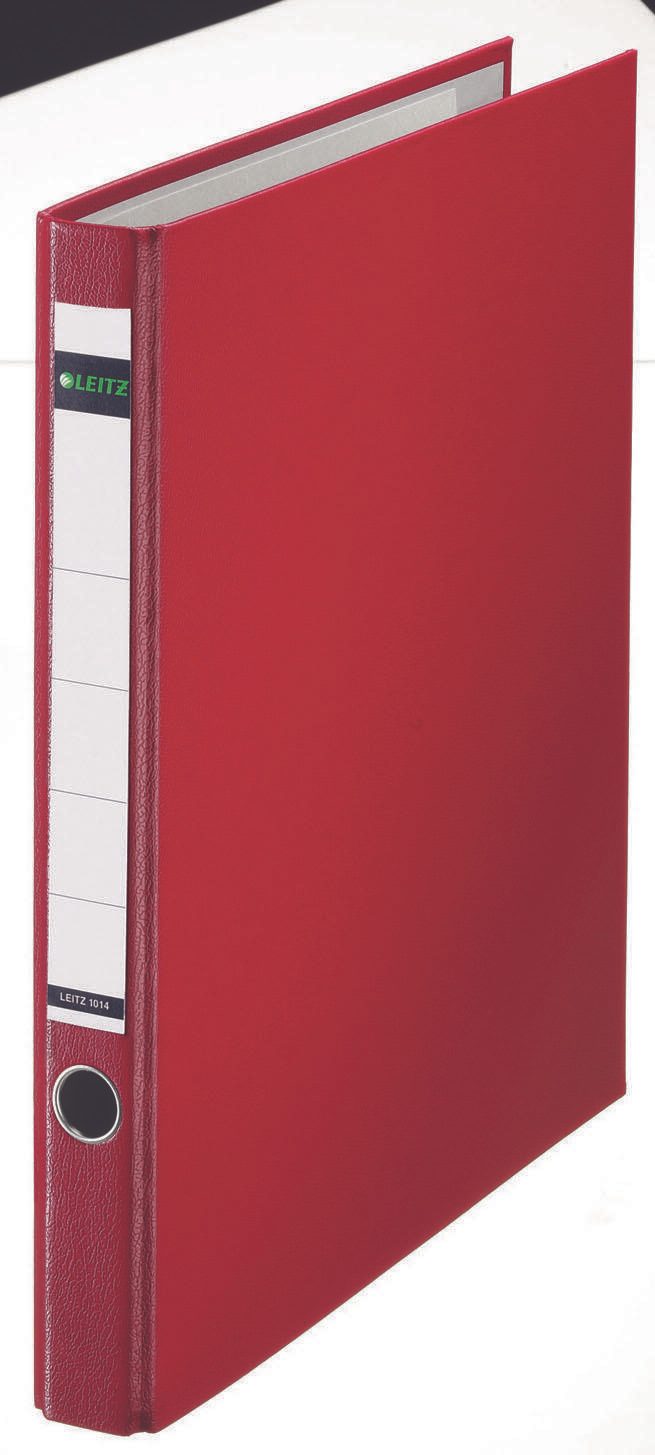 LEITZ Ringbuch 2-Ringe DIN A4 3.5 cm rot