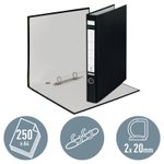 LEITZ Ringbuch 2-Ringe DIN A4 3.5 cm schwarz