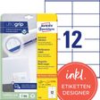 AVERY Zweckform Etiketten 6175 weiß 105,0 x 48,0 mm