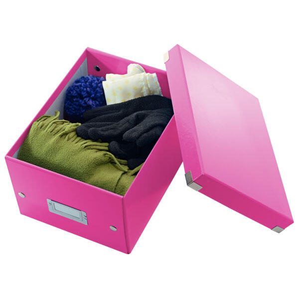 LEITZ Aufbewahrungsbox Click & Store 7,4 l - 21,6 x 28,2 x 16,0 cm pink