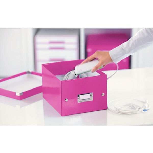 LEITZ Aufbewahrungsbox Click & Store 7,4 l - 21,6 x 28,2 x 16,0 cm pink