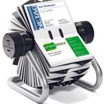 DURABLE Visitenkarten-Rollkartei silbergrau, für Visitenkarten bis Größe 95 x 60 mm
