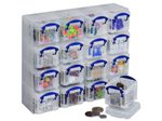 Really Useful Box Aufbewahrungsbox 16x 0,14 l - 28,0 x 8,5 x 22,5 cm transparent
