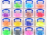 Really Useful Box Aufbewahrungsbox 16x 0,14 l - 28,0 x 8,5 x 22,5 cm transparent