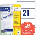 AVERY Zweckform Etiketten 6170 weiß 64,0 x 36,0 mm