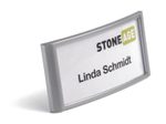 DURABLE Badge Classic Namensschilder silber 6.5 cm x 3 cm