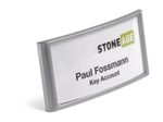 DURABLE Badge Classic Namensschilder silber 6.5 cm x 3 cm