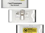 DURABLE Badge Classic Namensschilder silber 6.5 cm x 3 cm