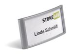 DURABLE Badge Classic Namensschilder silber 7.4 cm x 3.4 cm
