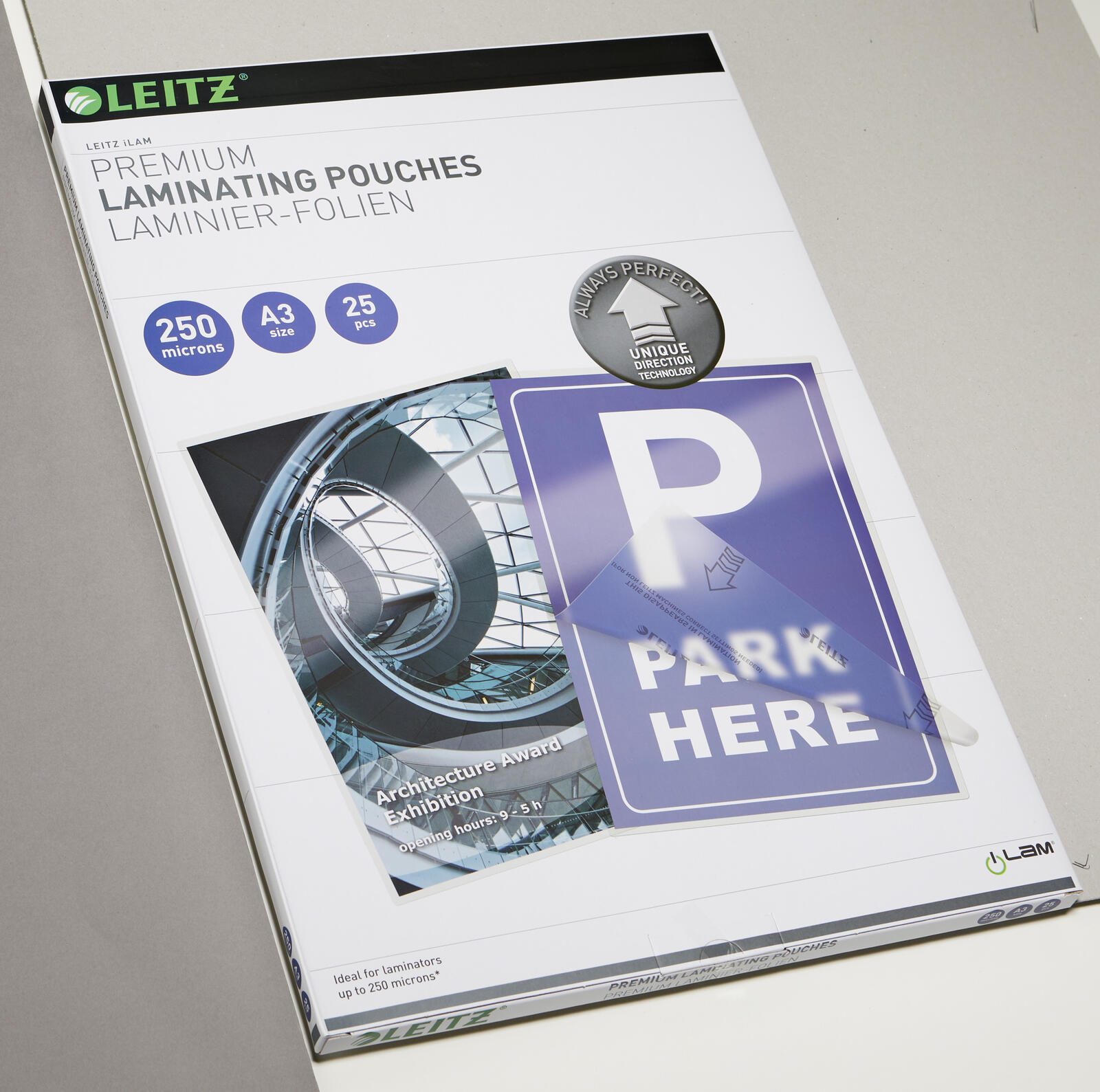 LEITZ Laminierfolien glänzend 250 mikron A3