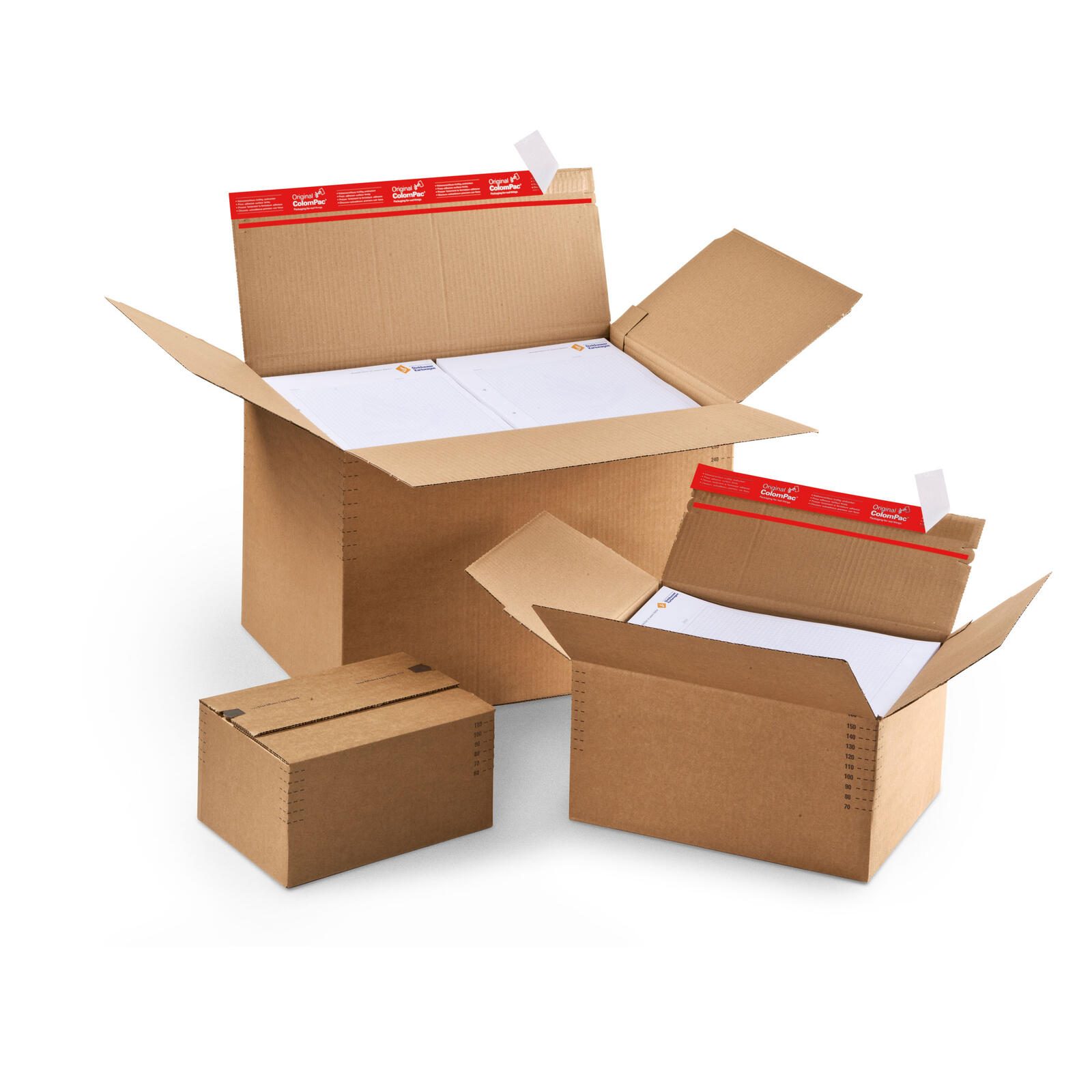 ColomPac® Versandkartons 44,5 x 31,5 x 18,0 - 30,0 cm