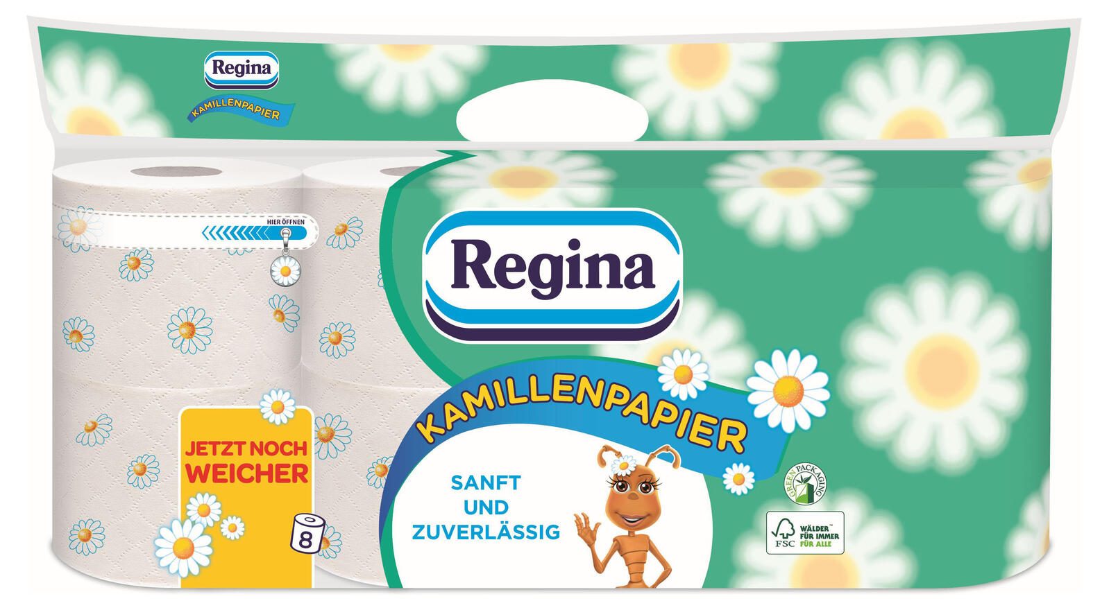 Regina Toilettenpapier Kamillenpapier 3-lagig