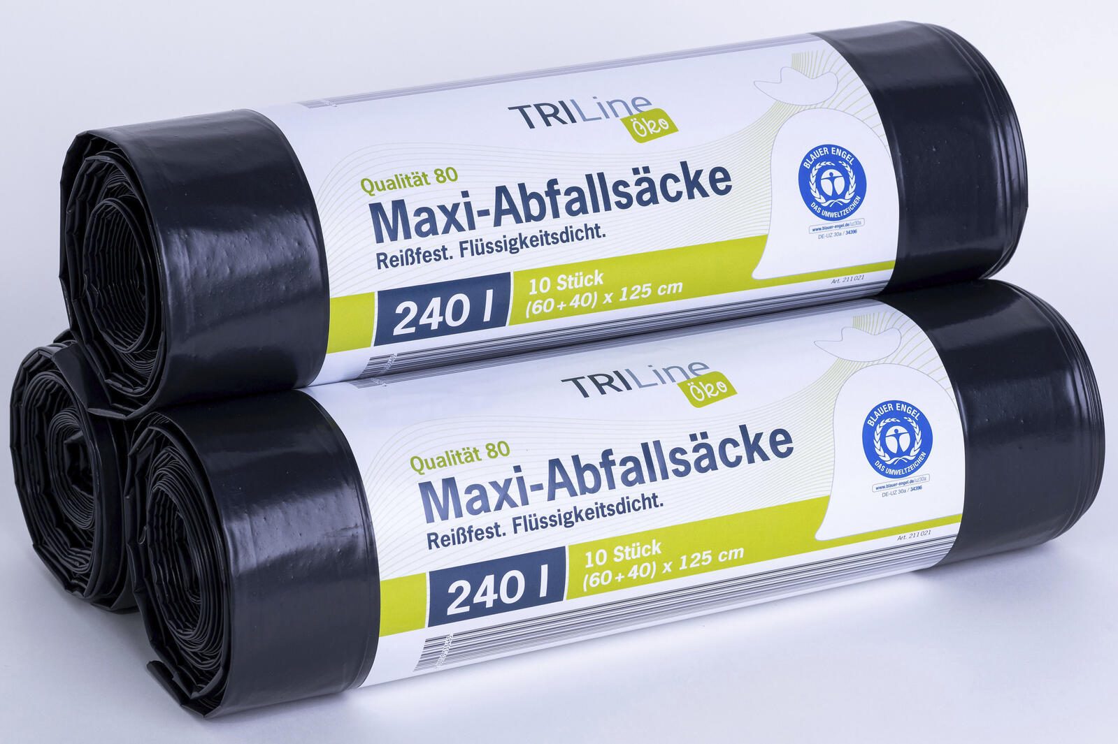 TRILine® Schwerlastsäcke 240,0 l schwarz