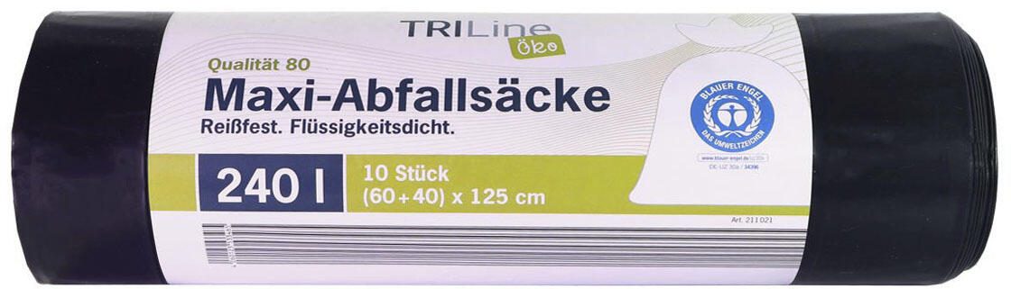 TRILine® Schwerlastsäcke 240,0 l schwarz