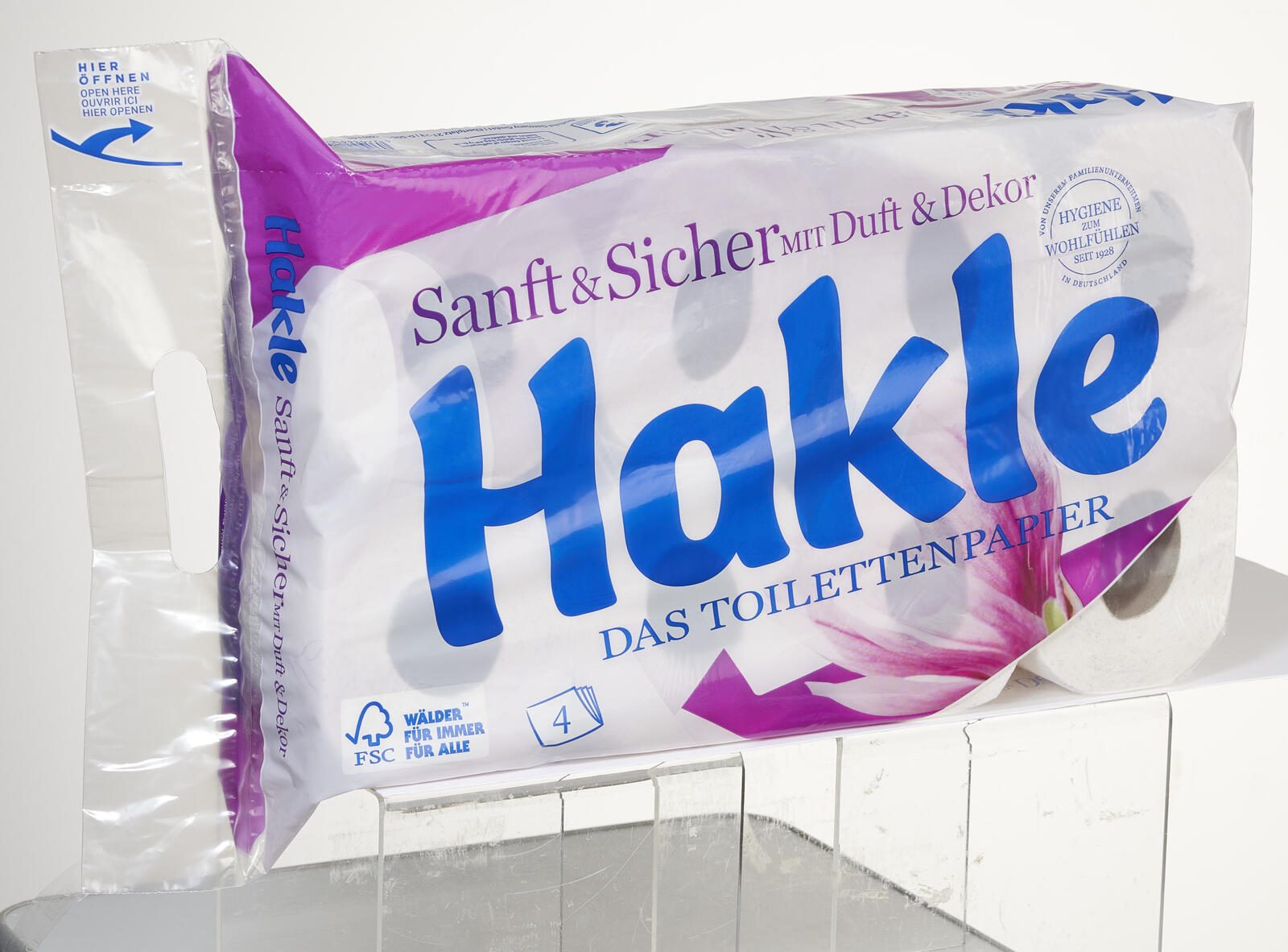 Hakle Toilettenpapier SANFT & SICHER 4-lagig