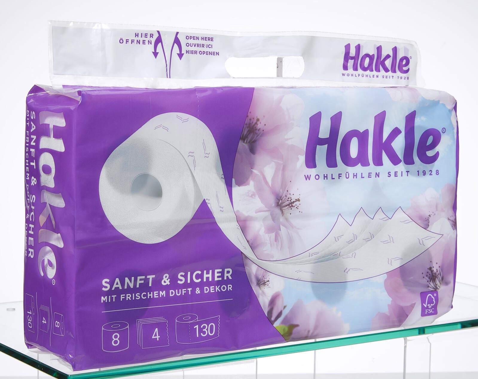 Hakle Toilettenpapier SANFT & SICHER 4-lagig