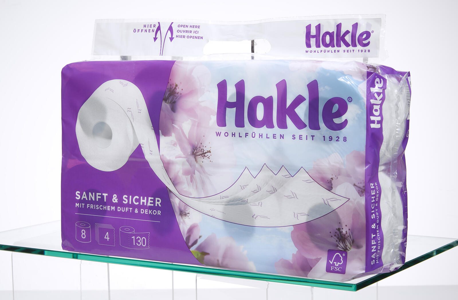 Hakle Toilettenpapier SANFT & SICHER 4-lagig