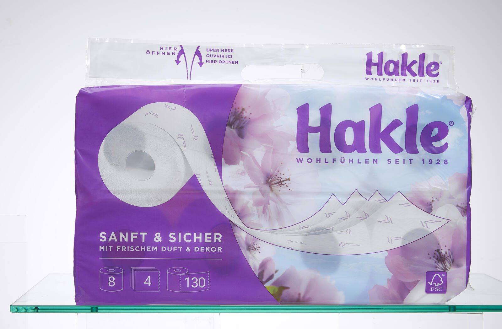 Hakle Toilettenpapier SANFT & SICHER 4-lagig