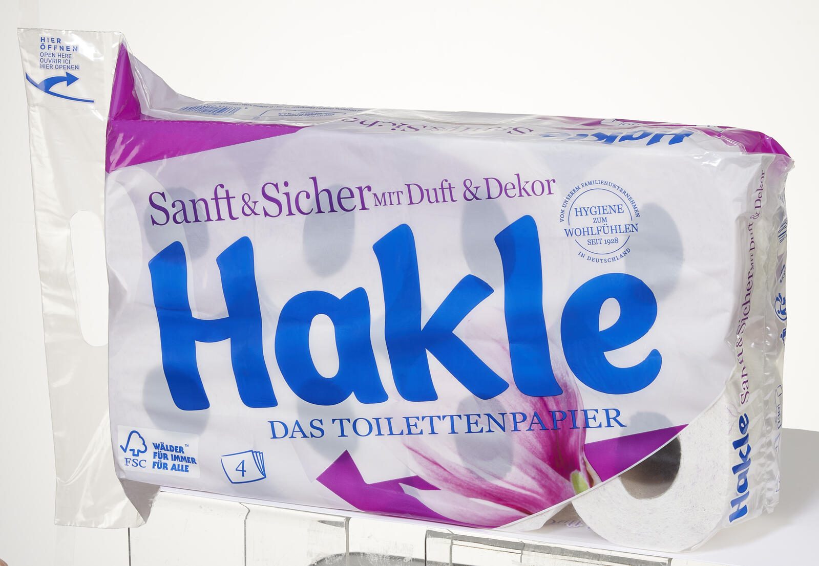 Hakle Toilettenpapier SANFT & SICHER 4-lagig